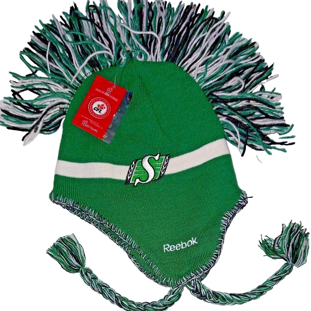 Reebok Saskatchewan Roughriders CFL Boys (8-20) Woolen Skull Cap Winter Hat